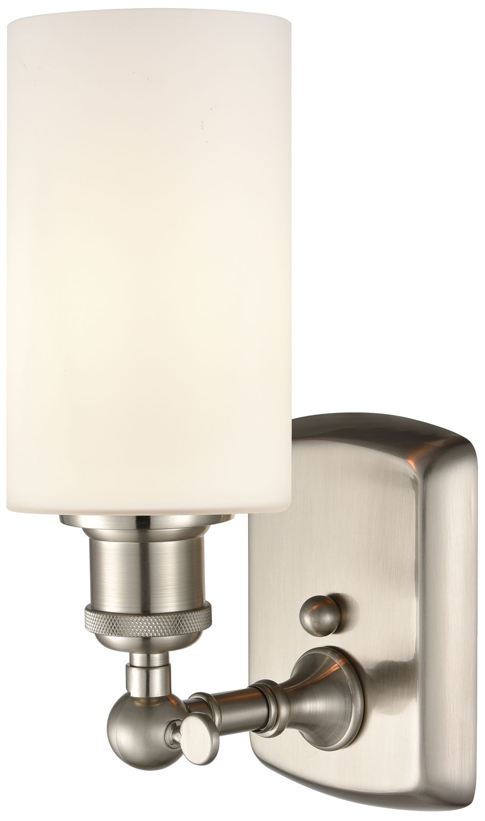 Image 2 Clymer 4" LED Sconce - Nickel Finish - Matte White Shade more views