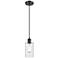 Clymer 4" Matte Black Cord Hung Mini Pendant w/ Clear Shade