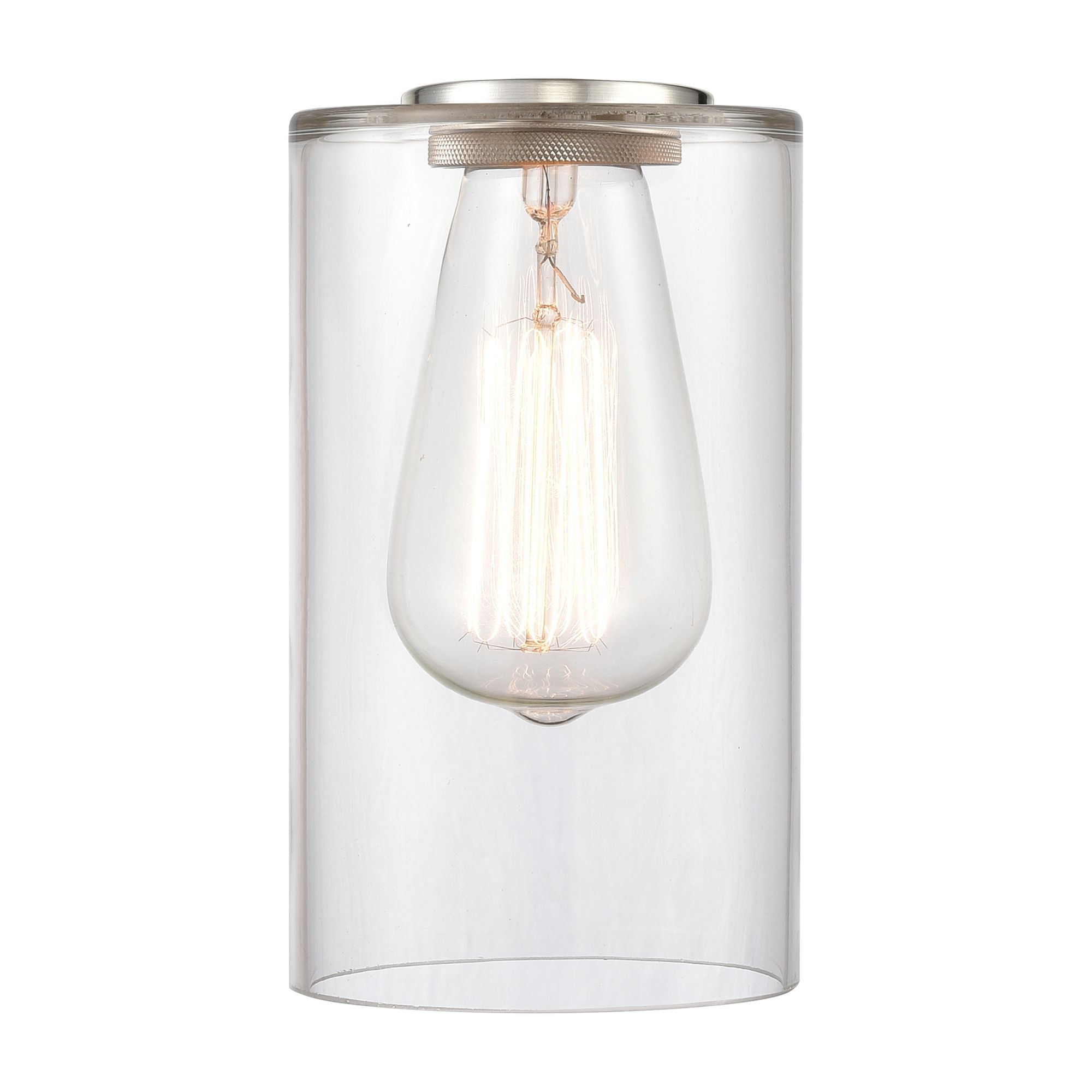 Image 5 Clymer 4" Matte Black Sconce w/ Clear Shade more views