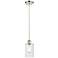 Clymer 4"W Polished Nickel LED Mini Pendant with Clear Shade