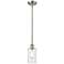 Clymer 4" LED Mini Pendant - Brushed Satin Nickel - Clear Shade