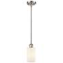 1_Clymer 4" LED Mini Pendant - Brushed Satin Nickel - Matte White Shade