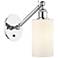 Clymer 9"H Polished Chrome LED Wall Sconce w/ White Shade