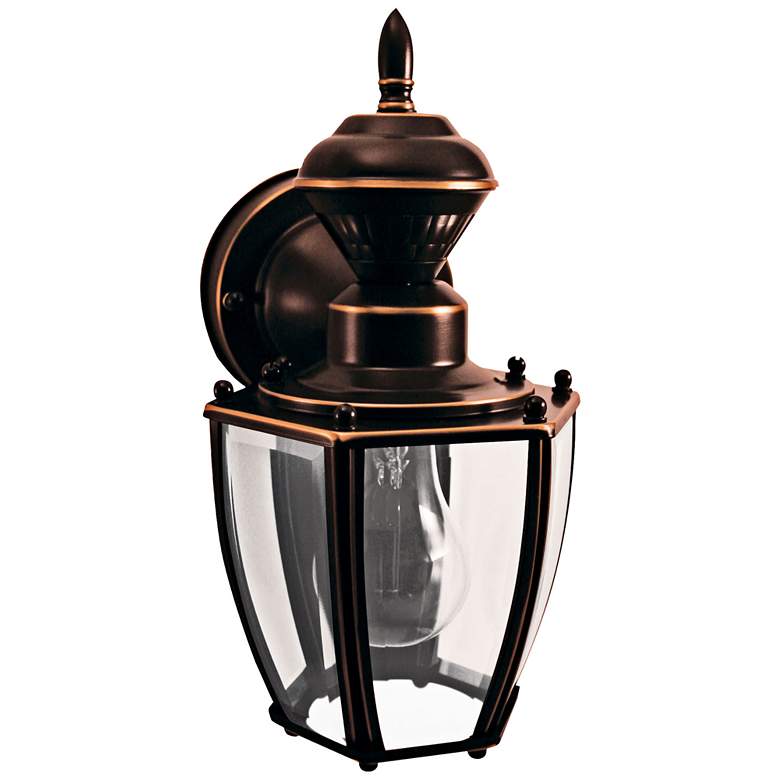 Image 1 Coach House 10 3/4" Copper Motion-Sensor Traditional Outdoor Light