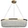 Coasfri 1-Light LED Fringe Island Chandelier