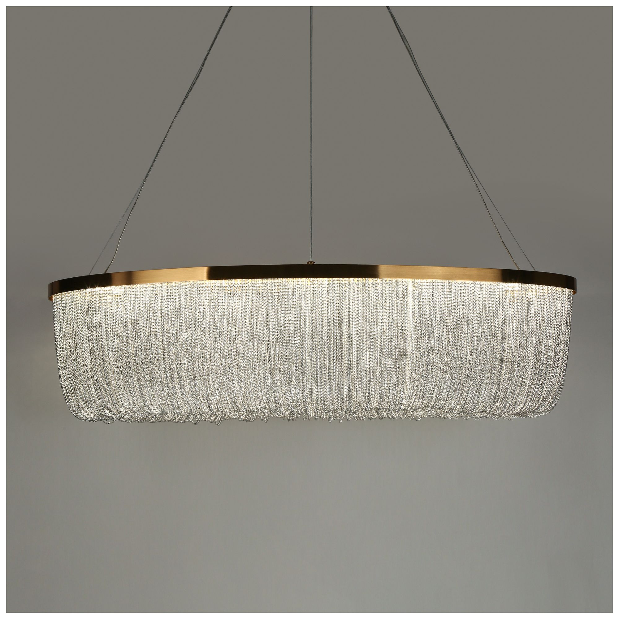 Image 2 Coasfri 1-Light LED Fringe Island Chandelier more views