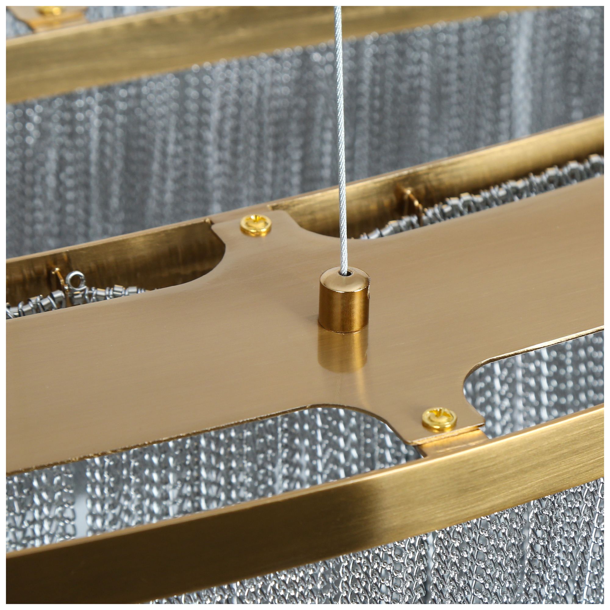 Image 4 Coasfri 1-Light LED Fringe Island Chandelier more views