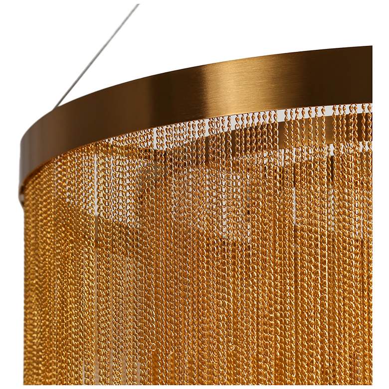 Image 2 Coasfri 10-Light Gold Fringe 2-Tier Chandelier more views