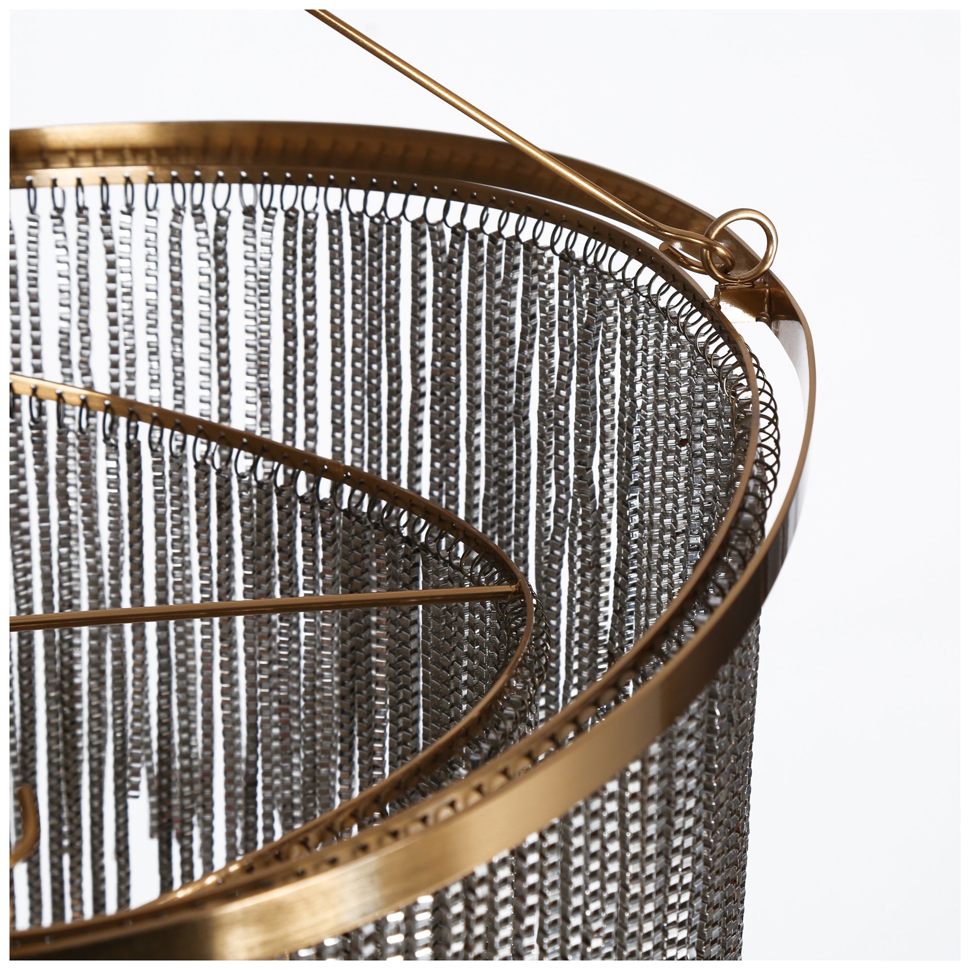 Image 3 Coasfri 4-Light Brass Fringes 2-Tier Chandelier more views