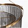 3_Coasfri 4-Light Brass Fringes 2-Tier Chandelier more views