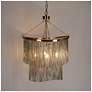 4_Coasfri 4-Light Brass Fringes 2-Tier Chandelier more views