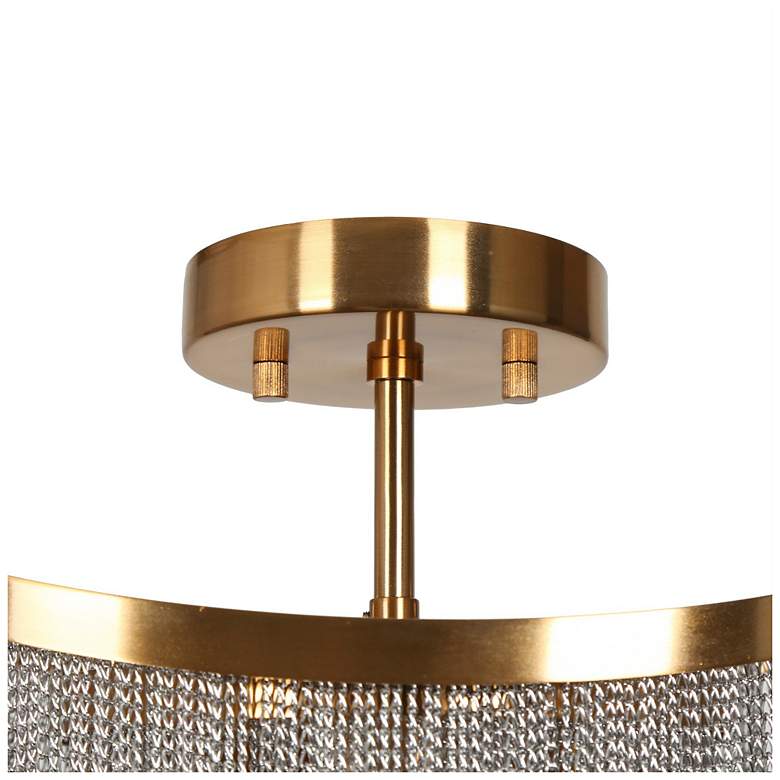 Image 3 Coasfri 4-Light Brass Fringes Ceiling Light more views