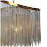 3_Coasfri 4-Light Brass Fringes Chandelier more views