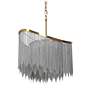 4_Coasfri 4-Light Brass Fringes Chandelier more views