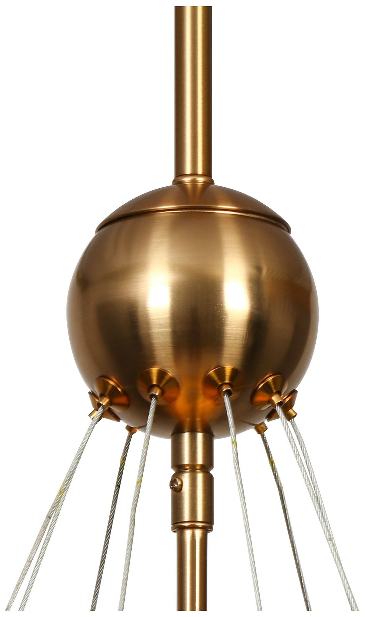 Image 2 Coasfri 7-Light Gold Fringe 3-Tier Chandelier more views