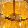 3_Coasfri 7-Light Gold Fringe 3-Tier Chandelier more views