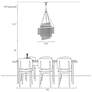 5_Coasfri 7-Light Gold Fringe 3-Tier Chandelier more views