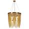 Coasfri 7-Light Gold Fringe Chandelier