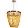 Coasfri 9-Light Gold Fringe Chandelier