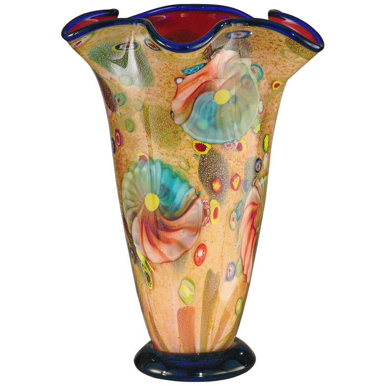 Image 1 Coast Sand 14 inch High Modern Art Glass Vase by Dale Tiffany