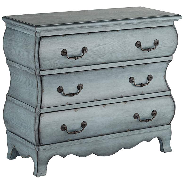 Image 3 Coast to Coast Sherwood 39 inch Wide Traditional Aged Blue 3-Drawer Chest