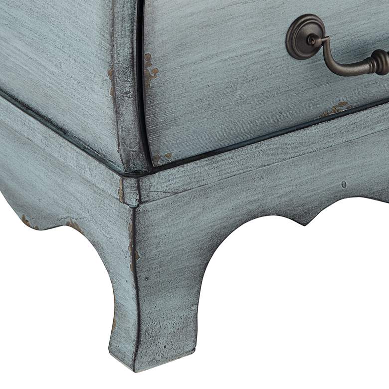 Image 6 Coast to Coast Sherwood 39 inch Wide Traditional Aged Blue 3-Drawer Chest more views