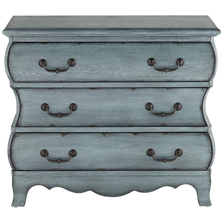 Image 7 Coast to Coast Sherwood 39 inch Wide Traditional Aged Blue 3-Drawer Chest more views