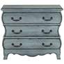 Coast to Coast Sherwood 39" Wide Traditional Aged Blue 3-Drawer Chest in scene