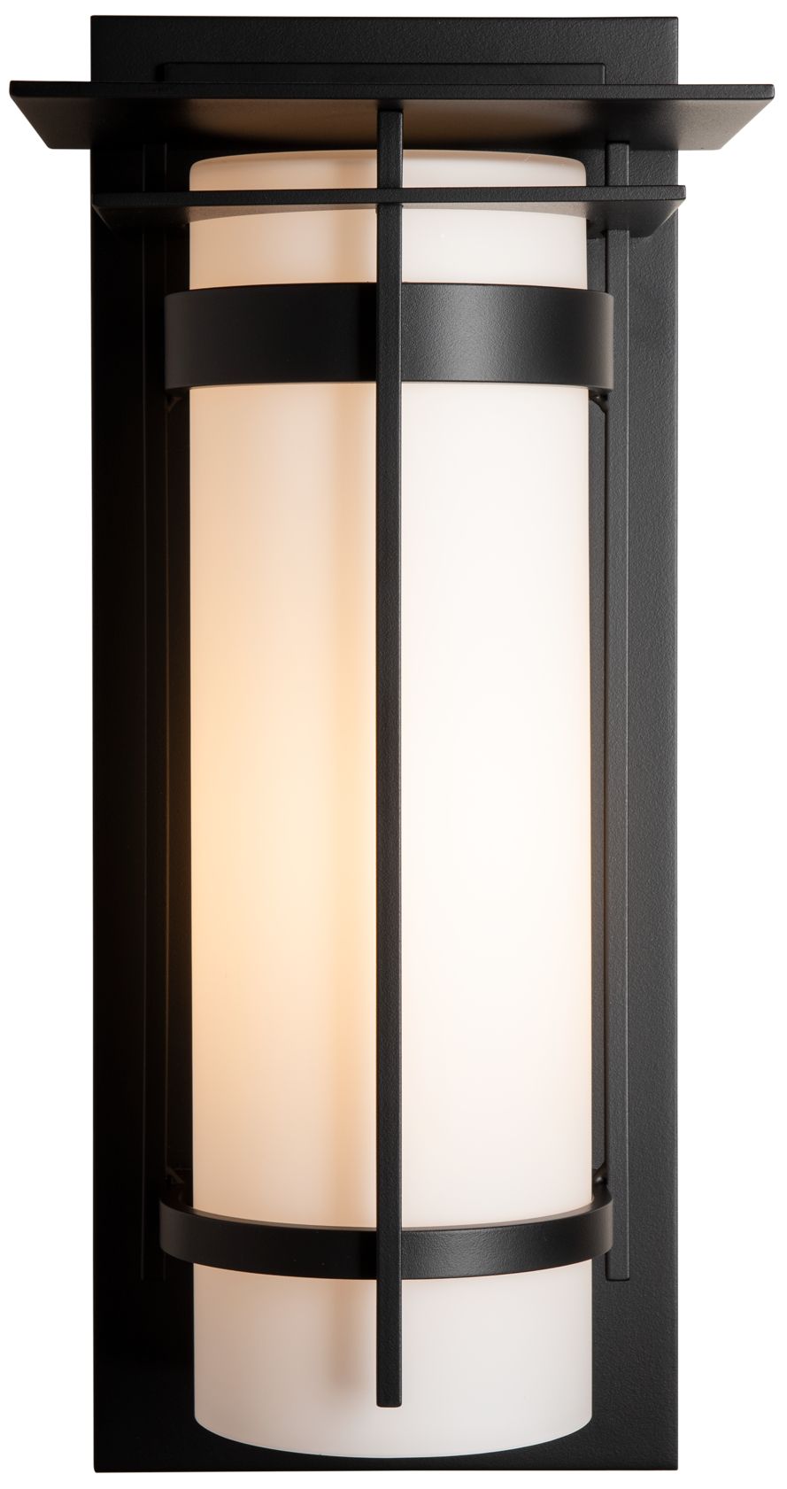 Coastal Black Outdoor Sconce w/Opal Glass Made to Order