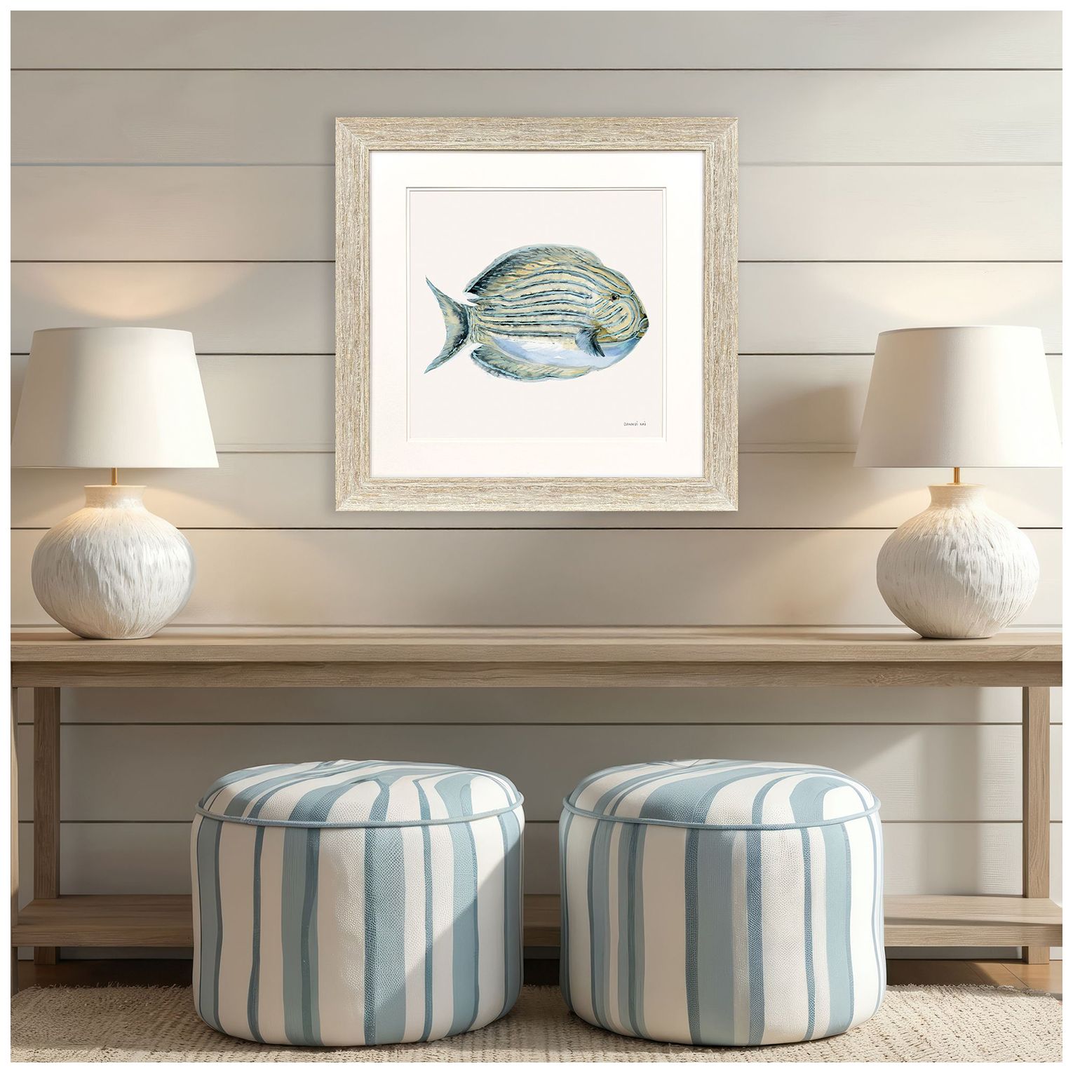 Image 5 Coastal Bliss III 30"W x 30"H Framed Art more views