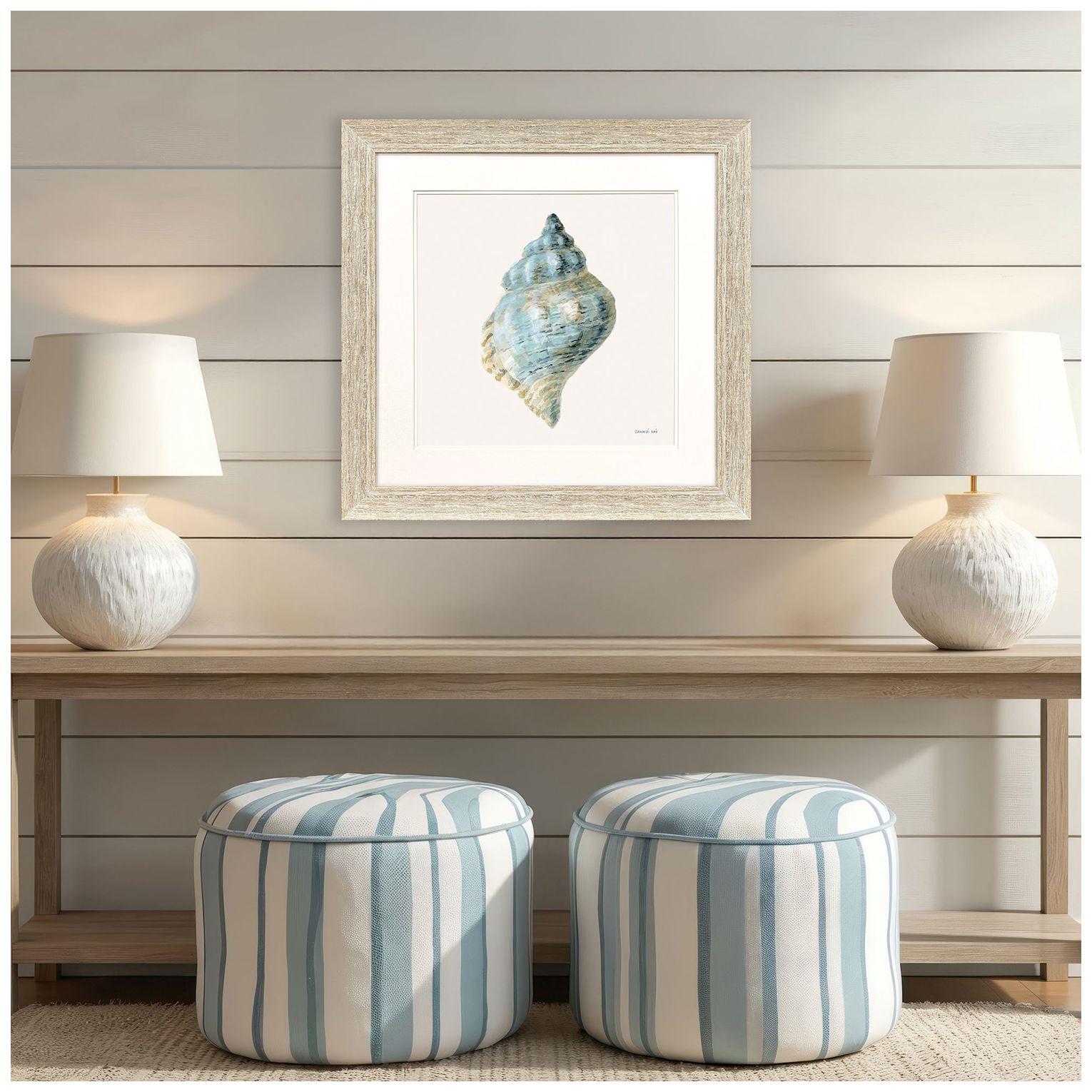 Image 5 Coastal Bliss IV 30"W x 30"H Framed Art more views