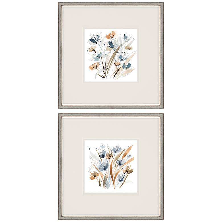 Image 3 Coastal Blooms 23" Square 2-Piece Framed Wall Art Set