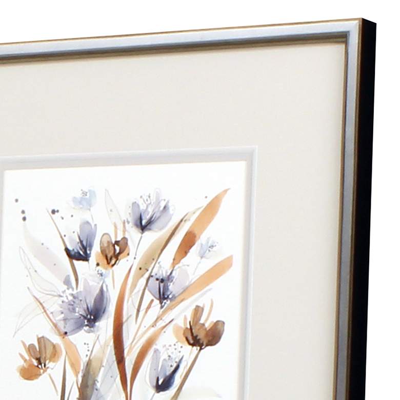 Image 4 Coastal Blooms 23 inch Square 2-Piece Framed Wall Art Set more views