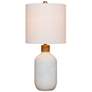 Coastal Bottle Frosted White Glass Table Lamp