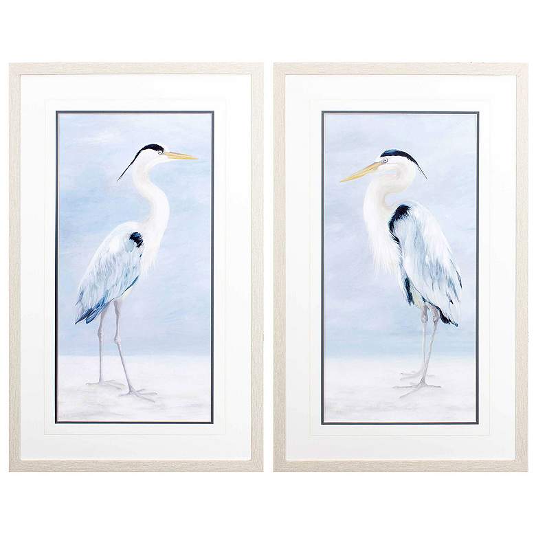 Image 1 Coastal Calm 19"W x 31"H Framed Art Set of 2