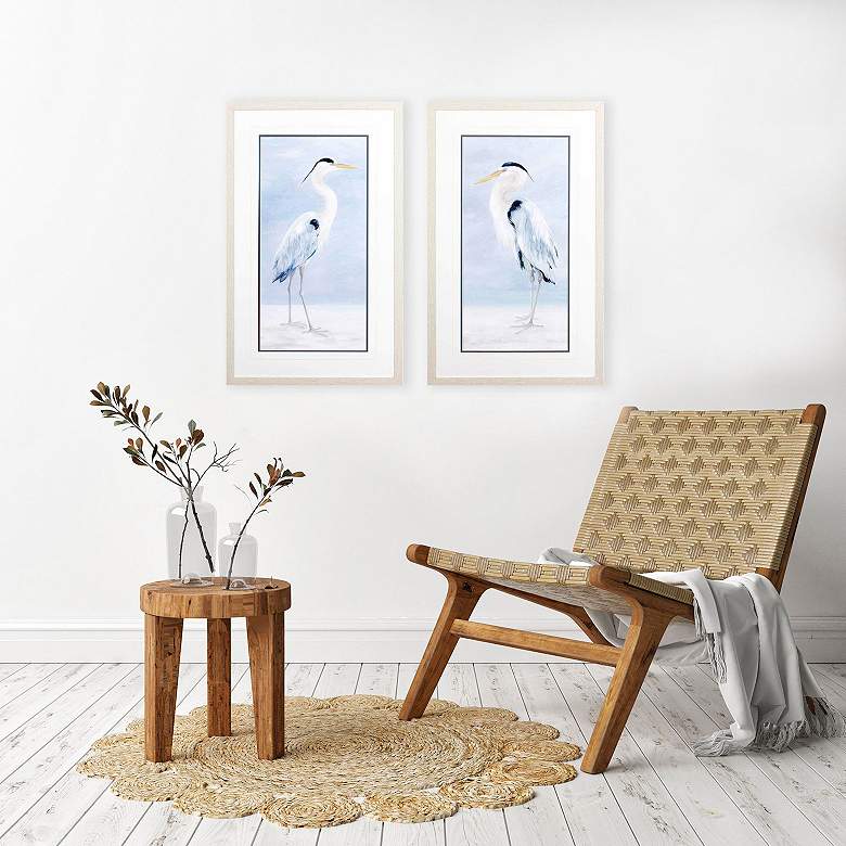 Image 3 Coastal Calm 19"W x 31"H Framed Art Set of 2 more views