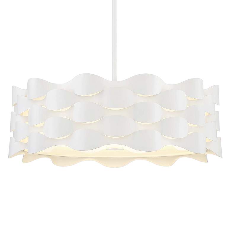 Image 2 Coastal Current 21" Wide Sand White LED Pendant Light