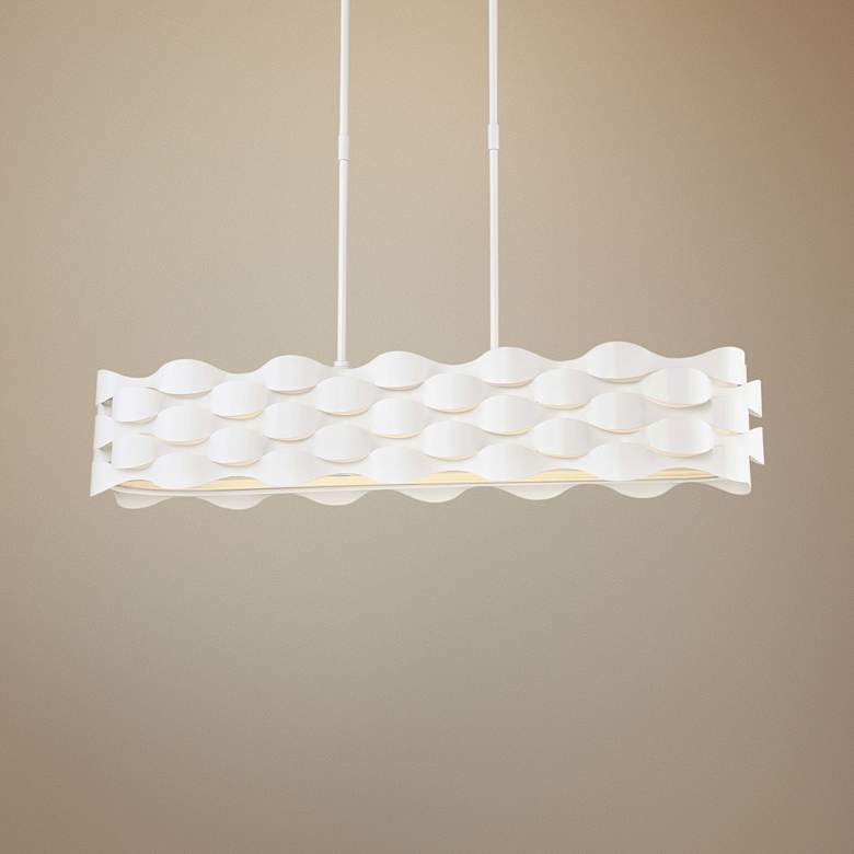 Image 1 Coastal Current 38 3/4 inchW LED Kitchen Island Light Pendant