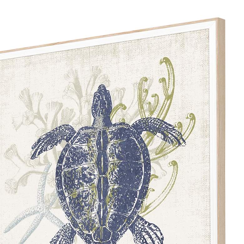 Image 3 Coastal Ephemera 18" Square 4-Piece Giclee Wall Art Set more views