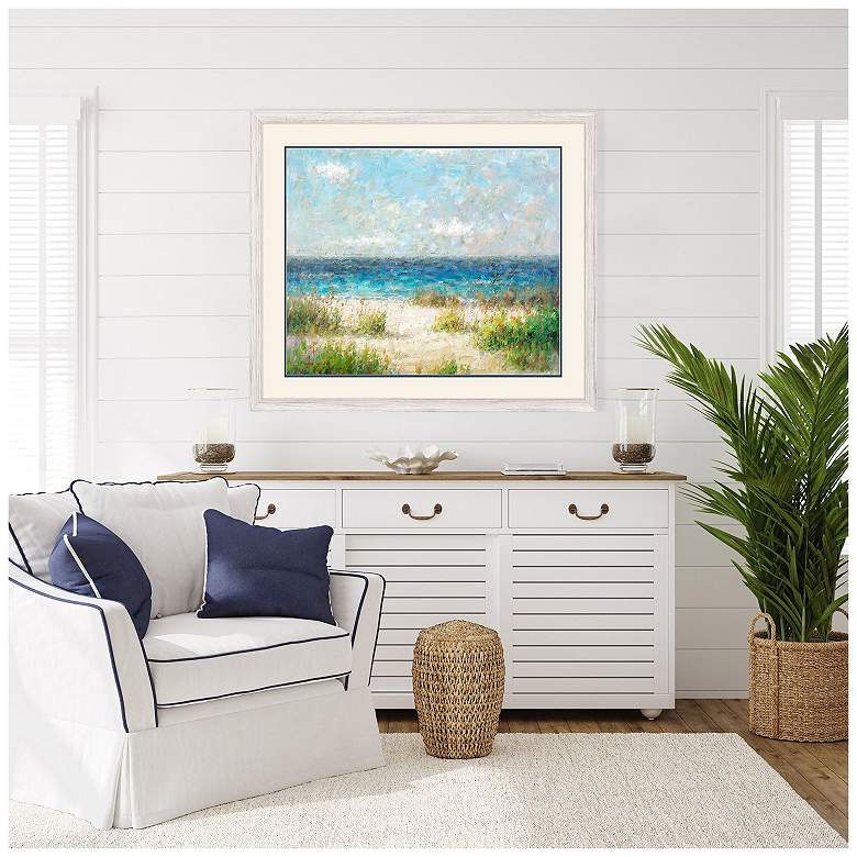 Image 4 Coastal Feel I 45"W x 39"H Coastal Framed Art more views