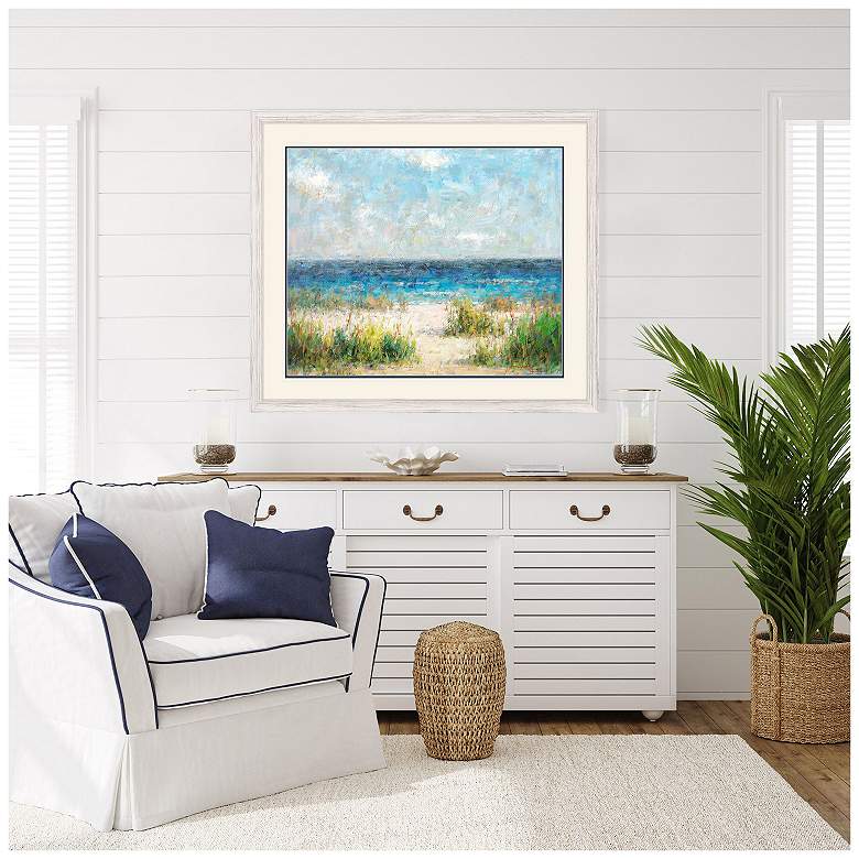 Image 4 Coastal Feel II 45"W x 39"H Coastal Framed Art more views