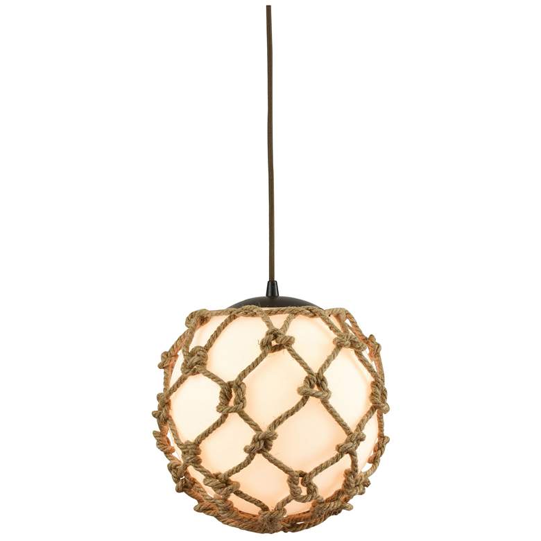 Image 1 Coastal Inlet 11 inch Wide 1-Light Pendant - Oil Rubbed Bronze