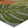 Thumbnail3 of Coastal Lagoon Luau COL20 2'X3' Red and Green Area Rug more views