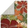 Thumbnail4 of Coastal Lagoon Luau COL20 2'X3' Red and Green Area Rug more views