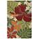 Jaipur Coastal Lagoon Luau COL20 Red and Green Area Rug