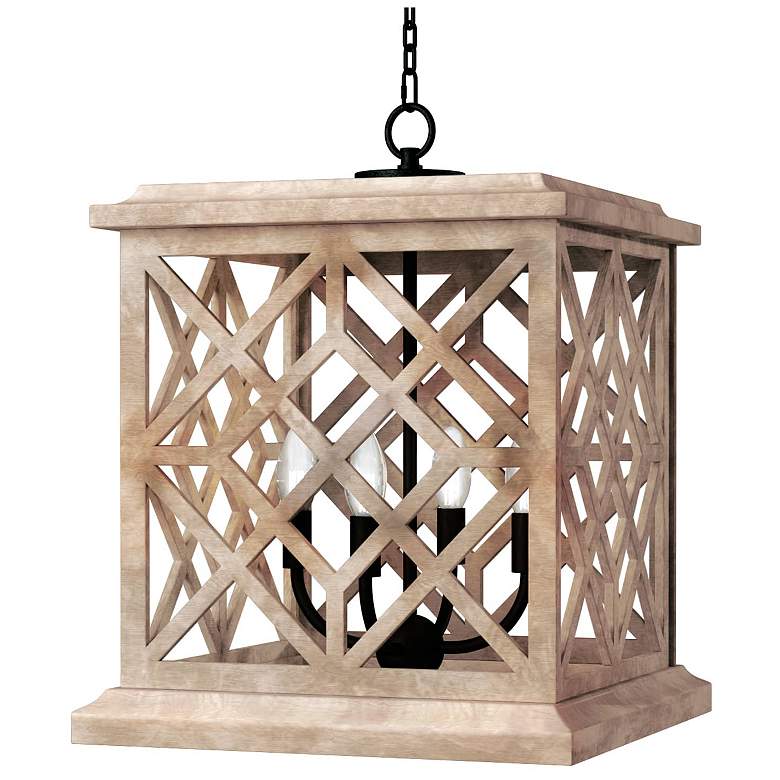 Image 1 Coastal Living Chatham Wood Lantern (Natural)