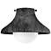 Coastal Living Surfside Wood Flush Mount (Ebony) 9.25 Height