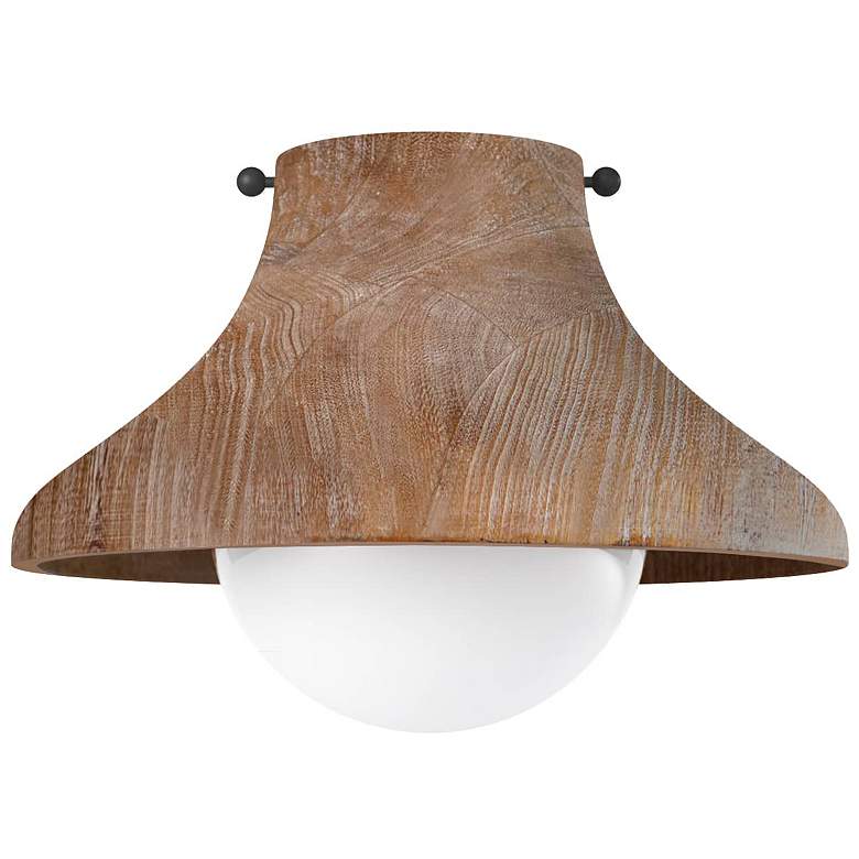 Image 1 Coastal Living Surfside Wood Flush Mount (Natural) 9.25 Height