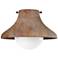Coastal Living Surfside Wood Flush Mount (Natural) 9.25 Height