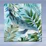 1_Coastal Manatee 24" Square Outdoor Canvas Wall Art